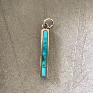 Turquoise pendent. Native American jewelry